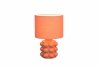 Lampka nocna stołowa ceramiczna morelowa podstawa tkaninowy abażur nowoczesna designerska KATE R56481040 Rl